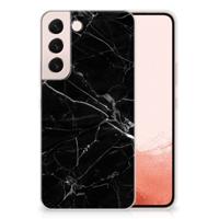 Samsung Galaxy S22 | TPU | Siliconen hoesje | Marmer Zwart - Origineel Cadeau Vader