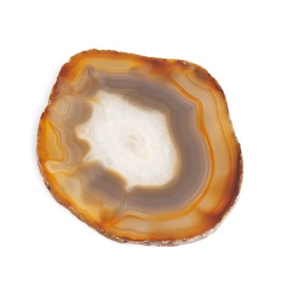 Agaatschijf Onderzetter Natuur - Groot (9- 12 cm)