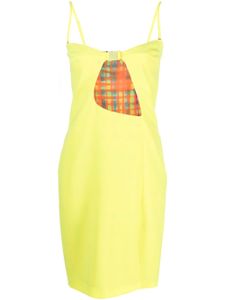 DSQUARED2 robe courte à découpes - Jaune