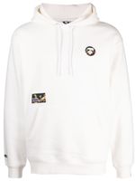 AAPE BY *A BATHING APE® hoodie en jersey à patch logo - Blanc - thumbnail