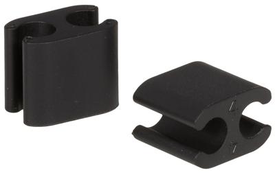 Elvedes kabelclips duo pvc 4,1 mm + 5,0 mm zwart (50 stuks)