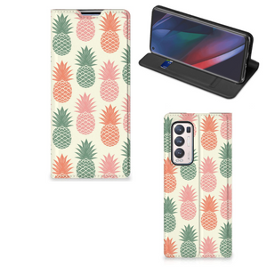 OPPO Find X3 Neo Flip Style Cover Ananas