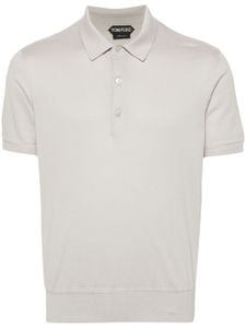 TOM FORD polo en maille fine - Gris