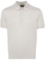 TOM FORD polo en maille fine - Gris - thumbnail