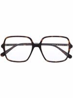 Gucci Eyewear lunettes de vue à monture carrée oversize - Marron