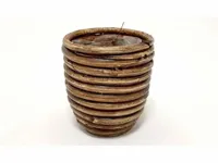Van der Leeden Mandwerk BV bloempot rotan d10h9cm bronze