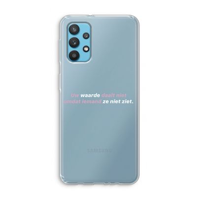 uw waarde daalt niet: Samsung Galaxy A32 4G Transparant Hoesje