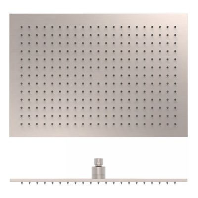 Hoofddouche Tres Selection | 31x45 cm | Rechthoek | RVS look