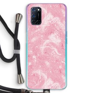 Abstract Painting Pink: Oppo A72 Transparant Hoesje met koord