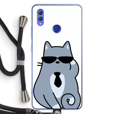 Cool cat: Honor Note 10 Transparant Hoesje met koord