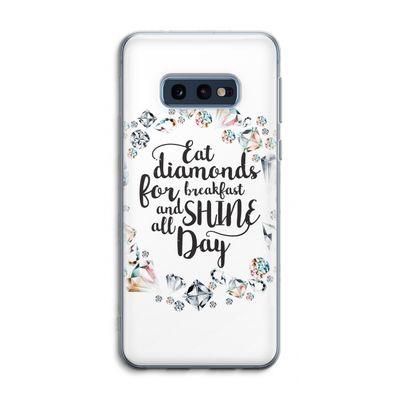 Diamonds: Samsung Galaxy S10e Transparant Hoesje