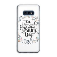 Diamonds: Samsung Galaxy S10e Transparant Hoesje Diamonds: Samsung Galaxy S10e Transparant Hoesje