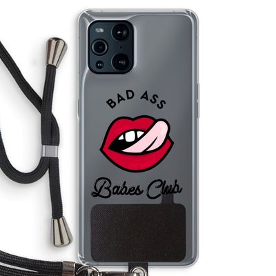Badass Babes Club: Oppo Find X3 Pro Transparant Hoesje met koord