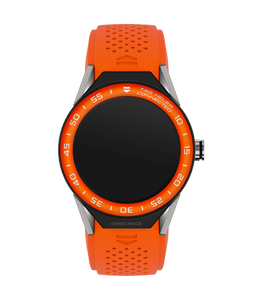 Horlogeband Tag Heuer SBF8A8016 Rubber Oranje 22mm
