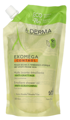 A-Derma Exomega Control Emollient Cleansing Oil Douche & bad 500 ml