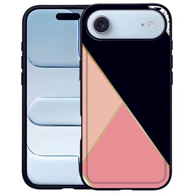 iPhone Air Back Cover Black Pink Shapes