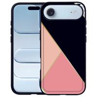 iPhone Air Back Cover Black Pink Shapes