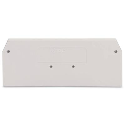 WAGO 279-341 Afsluit- en scheidingsplaat Lichtgrijs 100 stuk(s)
