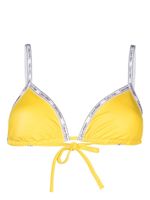 Calvin Klein haut de bikini à logo imprimé - Jaune - thumbnail