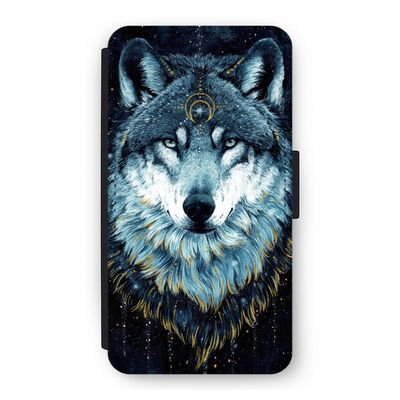Darkness Wolf: iPhone 11 Pro Flip Hoesje