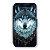 Darkness Wolf: iPhone 11 Pro Flip Hoesje
