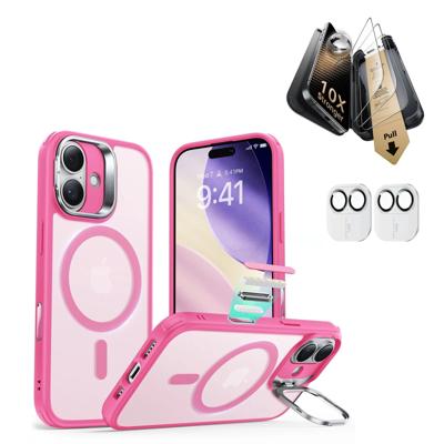 iPhone 17 Bundle Classic Hybrid Magnetic Case (Camera Control, Stash Stand) and Armorite Pro Screen Protector - Frosted Pink iPhone 17 Bundle Classic Hybrid Magnetic Case (Camera Control, Stash Stand) and Armorite Pro Screen Protector - Frosted Pink