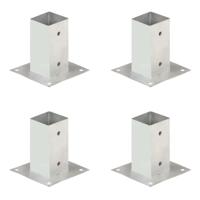 VidaXL Paalankers 4 st 71 mm gegalvaniseerd metaal