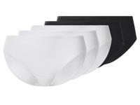 esmara Set van 5 dames hipsters (Zwart/wit, L (44/46))