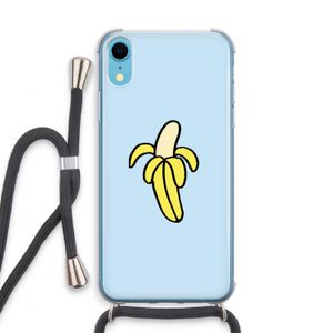 Banana: iPhone XR Transparant Hoesje met koord