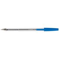 Q-CONNECT balpen, met dop, 0,7 mm, medium punt, blauw, doos van 50 stuks