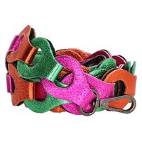 Charm London Schouderband Anna 3.5cm Metallic Multi Fuchsia - thumbnail