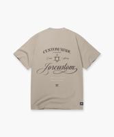 Jorcustom Handscript Loose Fit T-Shirt Heren Beige - Maat M - Kleur: Beige | Soccerfanshop