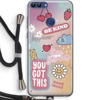 Positivity: Huawei P Smart (2018) Transparant Hoesje met koord