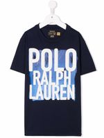 POLO RALPH LAUREN KIDS t-shirt à logo imprimé - Bleu - thumbnail