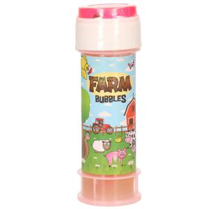 Bellenblaas - boerderij dieren - 50 ml - voor kinderen - uitdeel cadeau/kinderfeestje - Bellenblaas