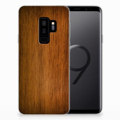 Samsung Galaxy S9 Plus | Bumper Hoesje | Donker Hout