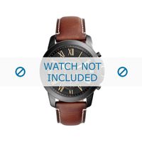 Horlogeband Fossil FS5241 Leder Cognac 22mm