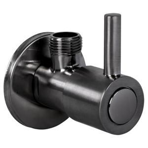 Differnz hoekstopkraan - 1/2 x 3/8 - gun metal