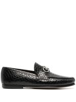 Ferragamo mocassins Gancini à boucle - Noir
