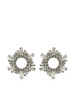 Amina Muaddi mini boucles d'oreilles Mini Begum serties de cristaux - Argent