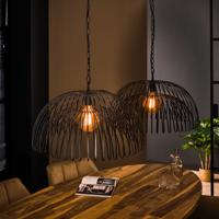 LifestyleFurn Hanglamp Brittaney 2-lamps, Metaal - Charcoal - thumbnail