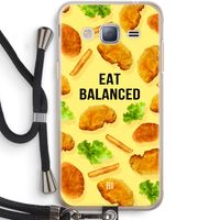 Eat Balanced: Samsung Galaxy J3 (2016) Transparant Hoesje met koord