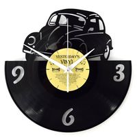 Wandklok vinyl Yesterdays Classic car - thumbnail