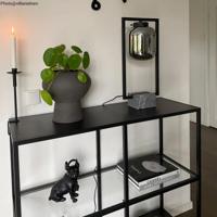 Tafellamp rookglas &apos;Dixton&apos; By Rydens smoke gray grijs modern 520mm