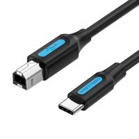 USB 2.0-printerkabel, type C mannelijk naar B mannelijk, 2 m