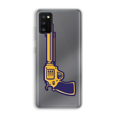 Pew Pew Pew: Samsung Galaxy A41 Transparant Hoesje
