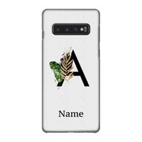 Charcoal Flora: Samsung Galaxy S10 4G Volledig Geprint Hoesje