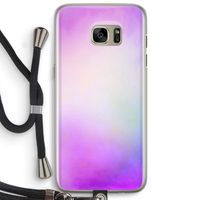 Clouds pastel: Samsung Galaxy S7 Edge Transparant Hoesje met koord
