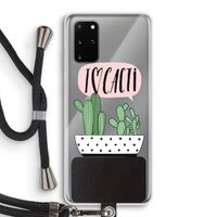 I love cacti: Samsung Galaxy S20 Plus Transparant Hoesje met koord