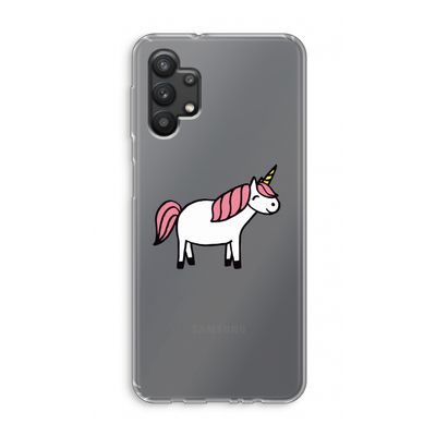 Eenhoorn: Samsung Galaxy A32 5G Transparant Hoesje